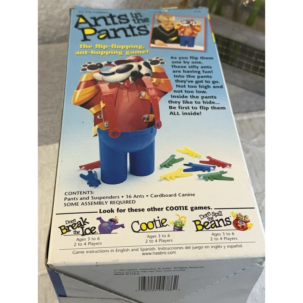 Vintage  1999 Ants in the Pants children's game from Milton Bradley. Game Night